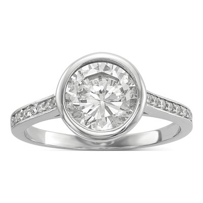 Sterling Silver CZ 3-Ring Stack Set – view 6