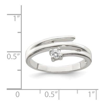 Sterling Silver CZ Ring – view 6