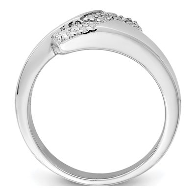 Sterling Silver CZ Cluster Ring – view 3
