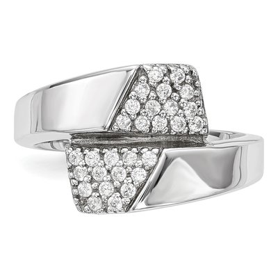 Sterling Silver CZ Cluster Ring – view 5