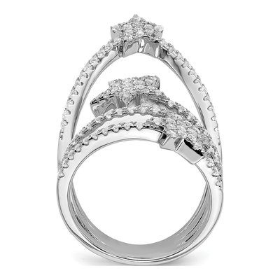 Sterling Silver CZ Star Ring – view 3