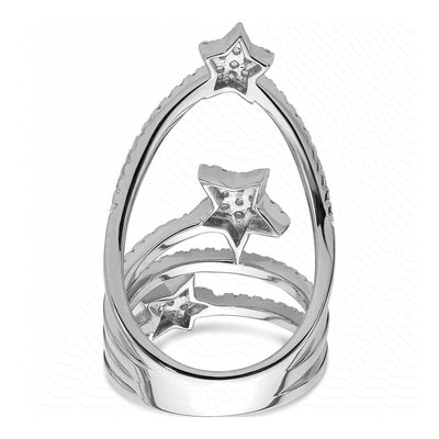 Sterling Silver CZ Star Ring – view 6