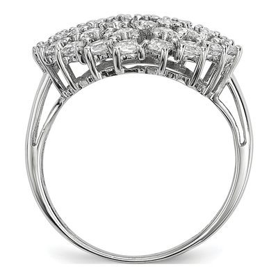 Sterling Silver CZ Square Ring – view 3