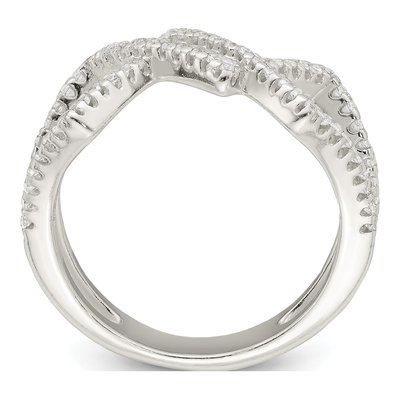 Sterling Silver CZ Fashion Ring – view 2