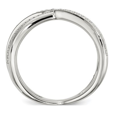 Sterling Silver Diamond Ring – view 3