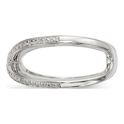 Sterling Silver Diamond Ring – view 4