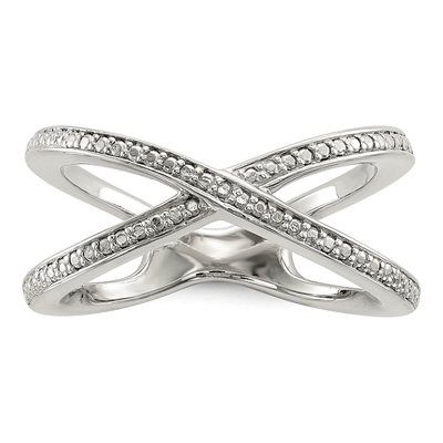 Sterling Silver Diamond Ring
