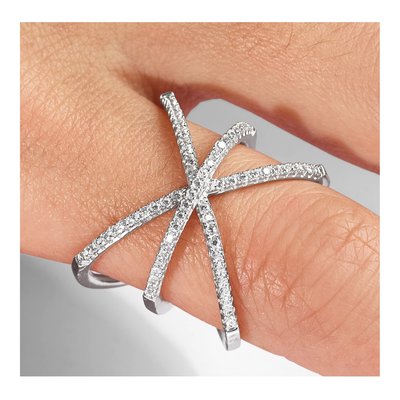 Sterling Silver CZ Ring – view 5