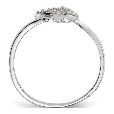 Sterling Silver CZ Moon Star Ring – view 3