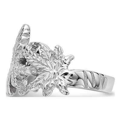 Sterling Silver Leaf Ring – view 4