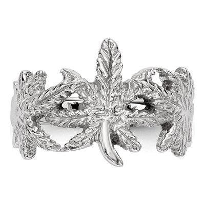 Sterling Silver Leaf Ring – view 5