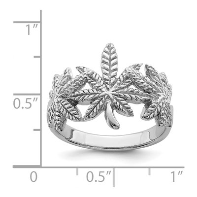 Sterling Silver Leaf Ring – view 6