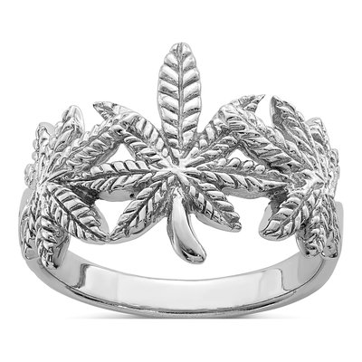 Sterling Silver Leaf Ring