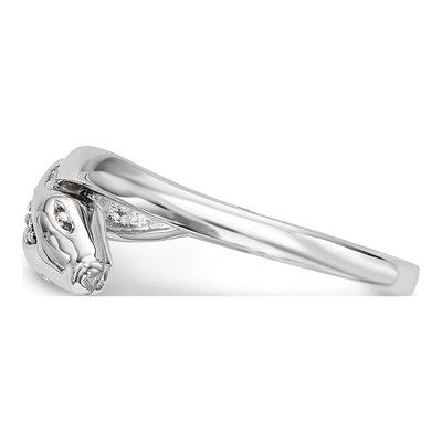 Sterling Silver CZ Snake Ring – view 4