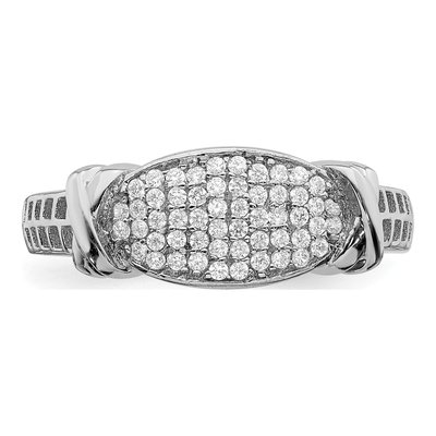 Sterling Silver CZ Ring – view 5