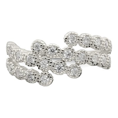 Sterling Silver CZ Ring – view 5