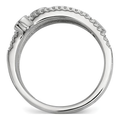 Sterling Silver CZ Pure Fire Ring – view 3