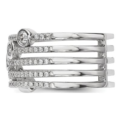 Sterling Silver CZ Pure Fire Ring – view 4