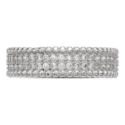 Sterling Silver CZ Pave Ring – view 4