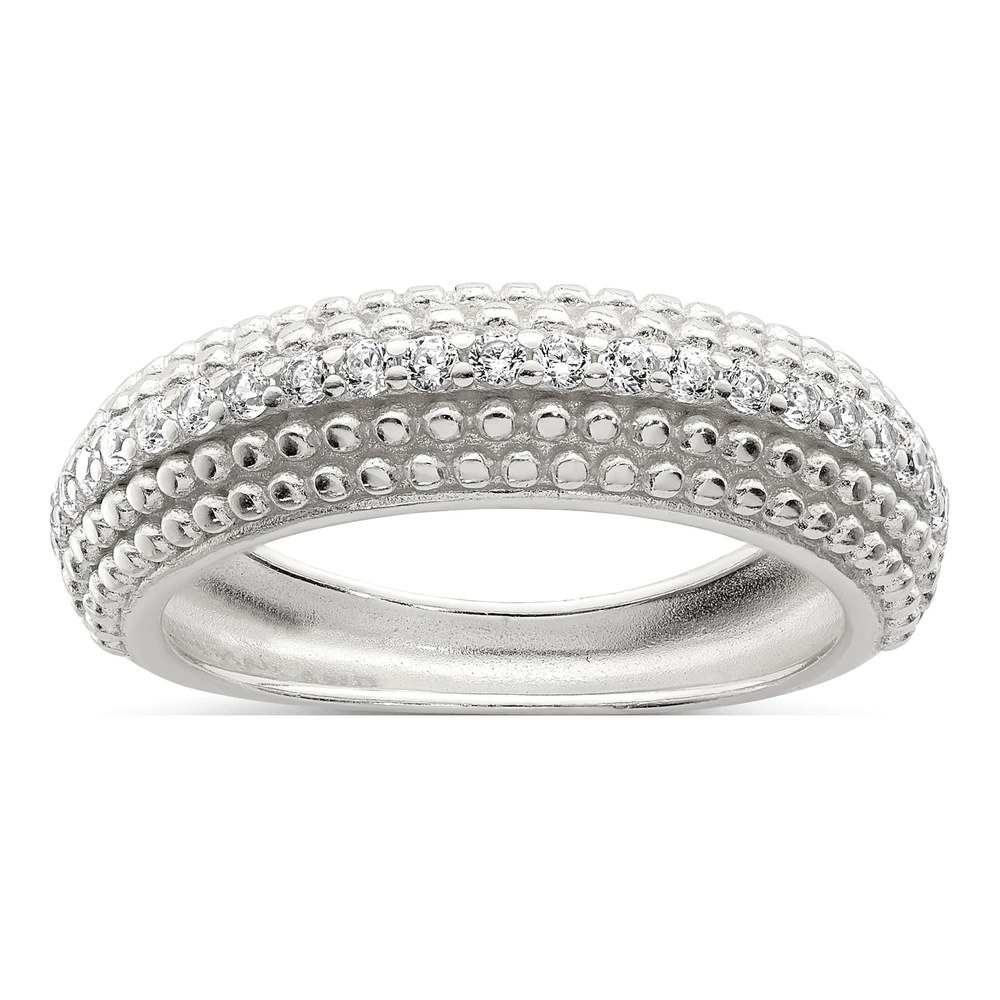 Sterling Silver Cz Ring