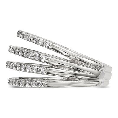 Sterling Silver CZ Ring – view 4