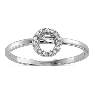 Sterling Silver CZ X & O 2-Ring Set – view 3