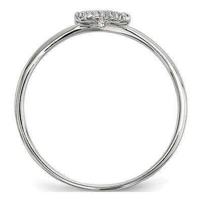 Sterling Silver CZ X & O 2-Ring Set – view 6
