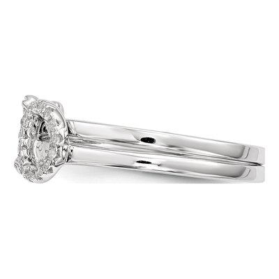 Sterling Silver CZ X & O 2-Ring Set – view 7
