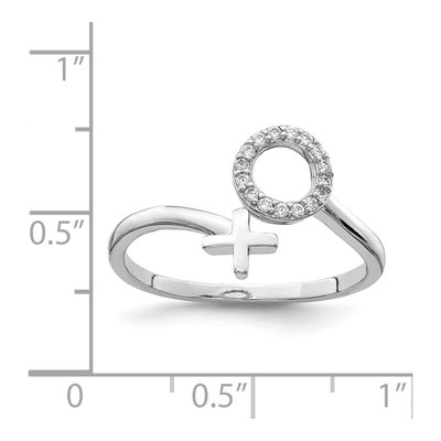 Sterling Silver CZ Ring – view 6