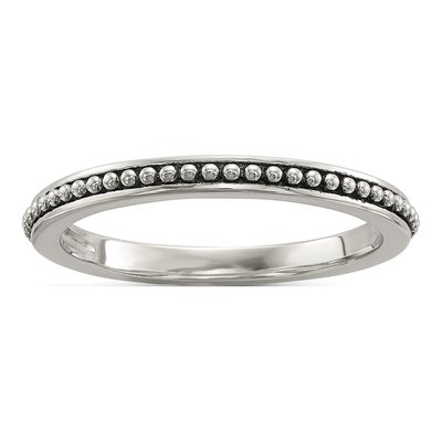 Sterling Silver & 14K Button Pearl Ring Set of 3 – view 5