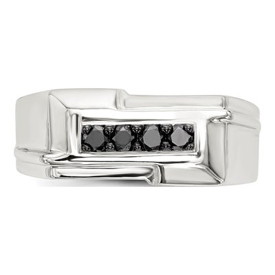 Men's Sterling Silver 0.28 ct tw Diamond Ring – view 5