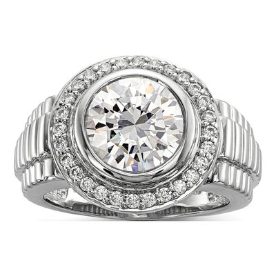 Men's Sterling Silver CZ Ring