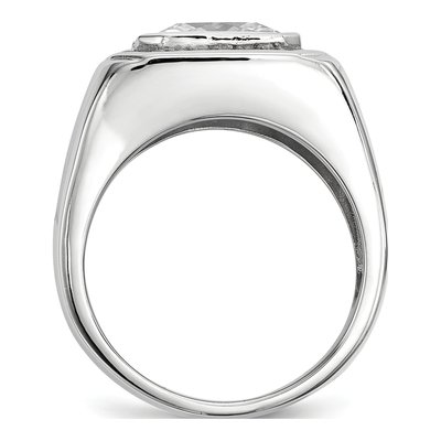 Men's Sterling Silver CZ Ring – view 3