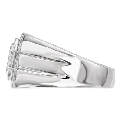 Men's Sterling Silver CZ Ring – view 4