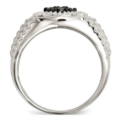 Men's Sterling Silver 0.49 ct tw Diamond Ring – view 3