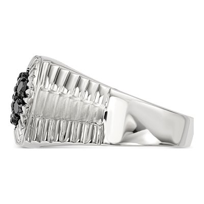 Men's Sterling Silver 0.49 ct tw Diamond Ring – view 4