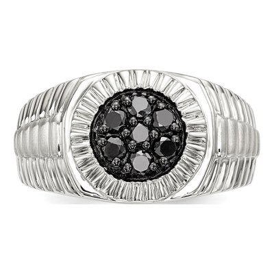 Men's Sterling Silver 0.49 ct tw Diamond Ring – view 5