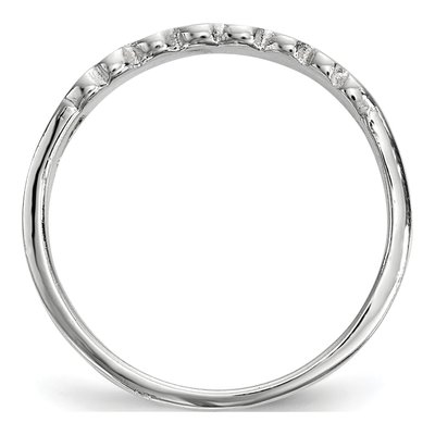 Sterling Silver Girls' Enamel Heart Ring – view 3