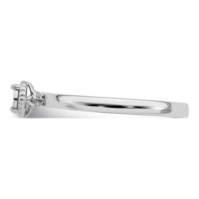 Sterling Silver Diamond Ring – view 5