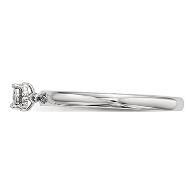 Sterling Silver Diamond Ring – view 4