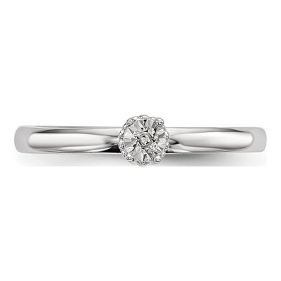 Sterling Silver Diamond Ring – view 5