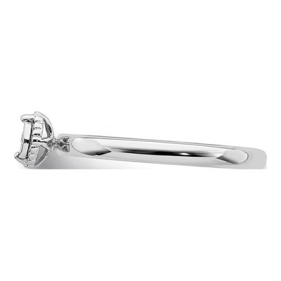 Sterling Silver Diamond Marquise Ring – view 4