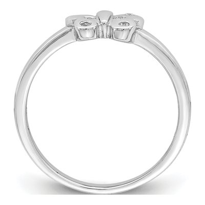 Sterling Silver CZ Girl's Butterfly Ring – view 3