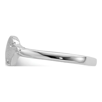 Sterling Silver CZ Girls' Fish Ring – view 3