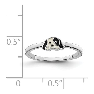 Sterling Silver Puppy for Girls Ring – view 4