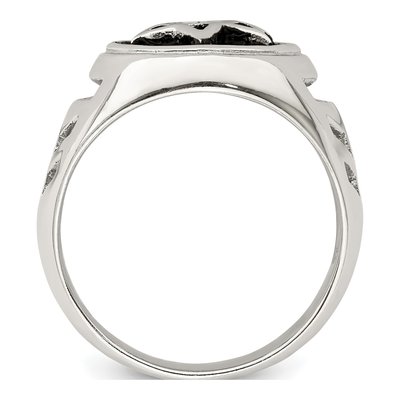Men's Sterling Silver Star of David Ring – view 3
