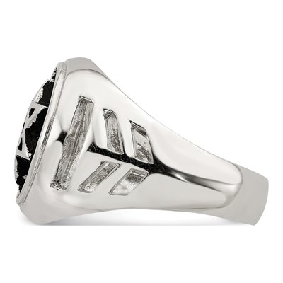 Men's Sterling Silver Star of David Ring – view 5