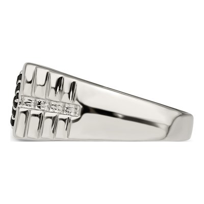 Men's Sterling Silver Onyx Ring – view 5