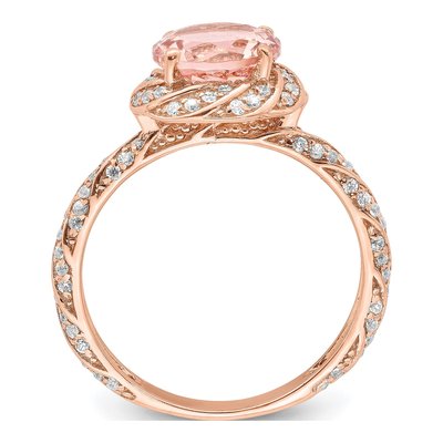 Rose Gold-Plated Sterling Silver Crystal Ring – view 3