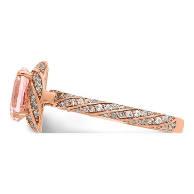Rose Gold-Plated Sterling Silver Crystal Ring – view 4